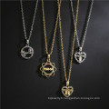 Cadeaux pour maman Gold Coeur Colliers Gold Placing Crystal Name Bijoux Mothers Day Collier